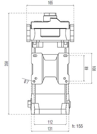 GESPASA AG-800 230V AC EEx Heavy Duty Fuel Transfer DIMS